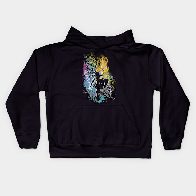 dancing with elements Kids Hoodie by kharmazero